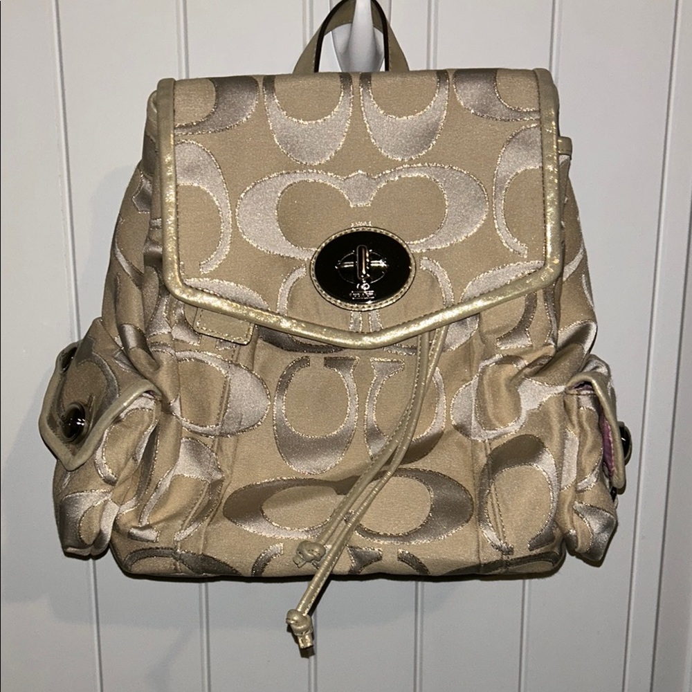 Coach Tan Backpack